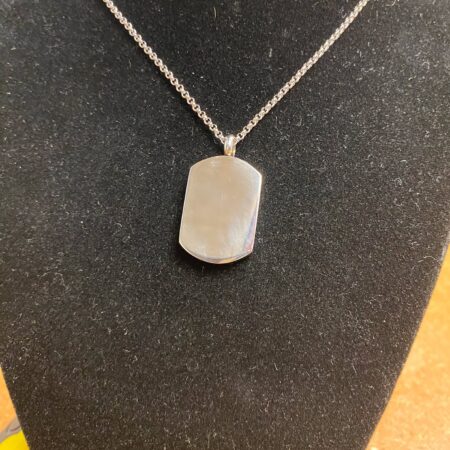 Sterling Silver Memory Tag